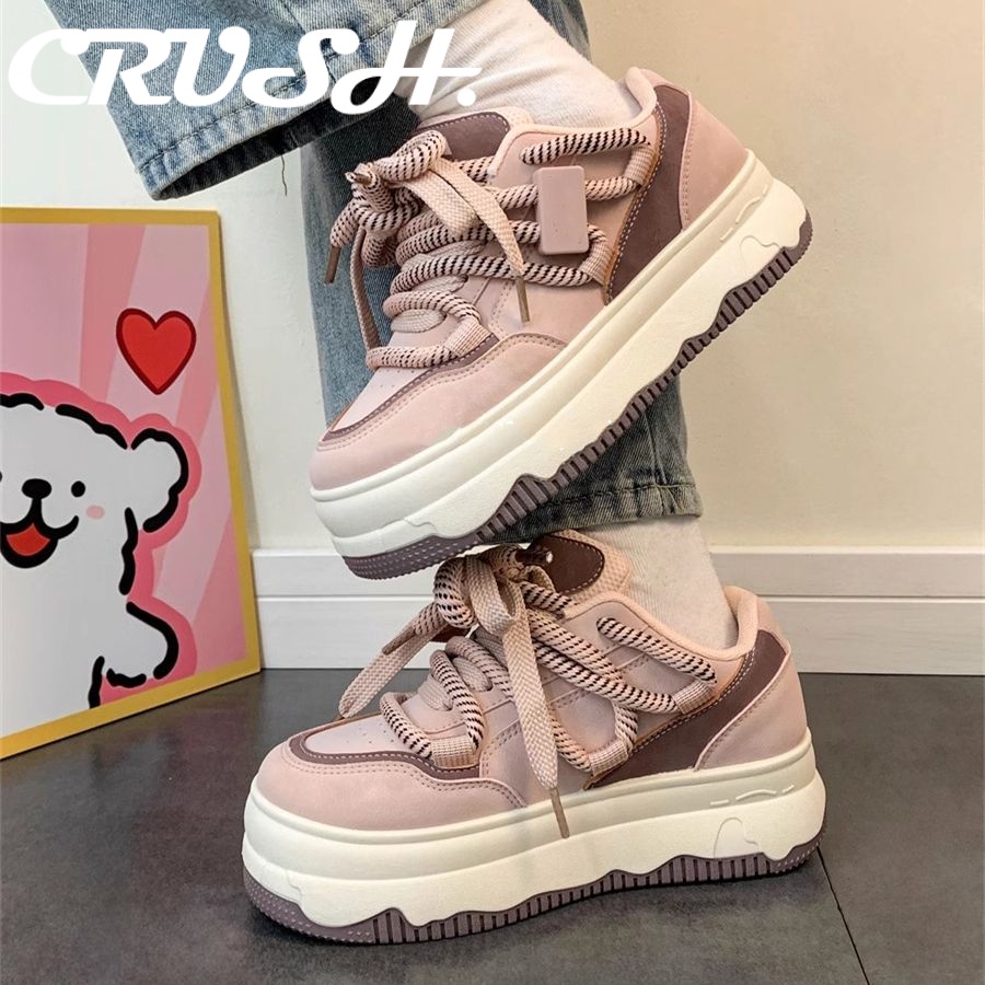 CRUSH  giày thể thao nữ thể thao nữ giày  2023 NEW Chất lượng cao Trẻ trung Linh hoạt Thấm hút mồ hôi FYD23B01XJ 44Z231103