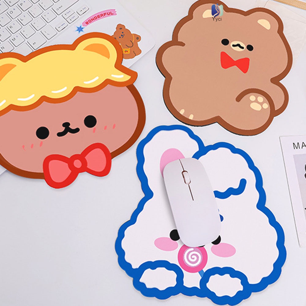 Tấm Lót Chuột Và Bàn Phím Đơn Giản Hình Dạng Cô Gái Chơi Game Không Đều Dành Cho Phòng