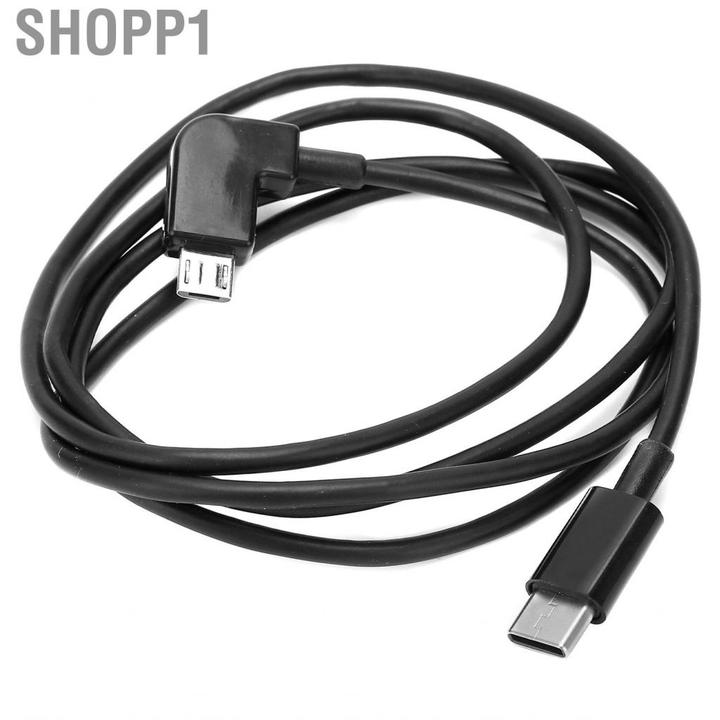 Shopp1 Type C To Micro USB Data Cable  FPV Goggles 90 Degree PVC Copper for Home DJI Flight Glasses