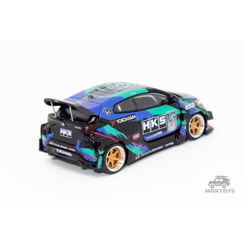 Pop Mô Hình Xe Ô Tô pandem gr yaris hks Tỉ Lệ 1: 64 Cao Cấp