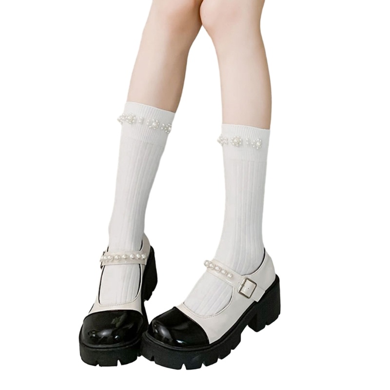 Brroa Vớ Dài Qua Gối Phong Cách Lolita Ngọt Ngào Cho Nữ