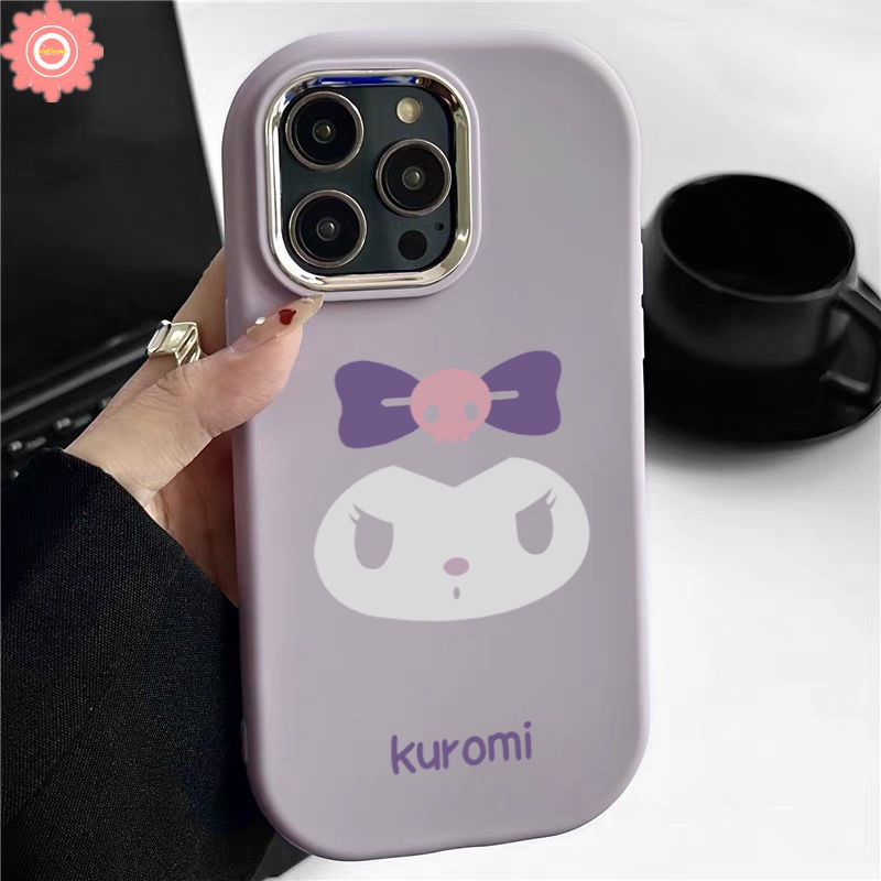 Dễ Thương Ốp Điện Thoại tpu In Hoạt Hình sanrio kuromi Cho iphone 11 15 12 14 13 pro max 15 7 8 plus xr x xs max