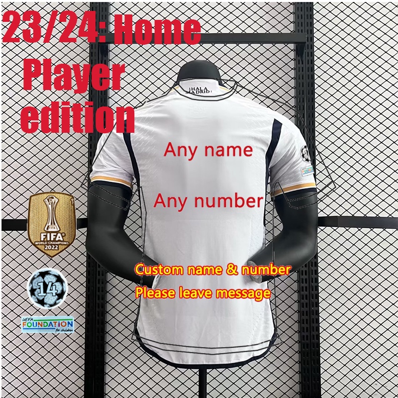 Áo Thun Đá Banh bellingham vini jr. jersey 23-24 r mad Cho Nam