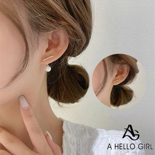 Bông Tai Ngọc Trai HELLO GIRL Đơn Giản Thời Trang Hàn Quốc 2024