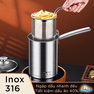Nồi Chiên Ngập Dầu Inox 316 Cao Cấp – Tiết Kiệm Dầu, Dùng Được Với Bếp Từ SSGP