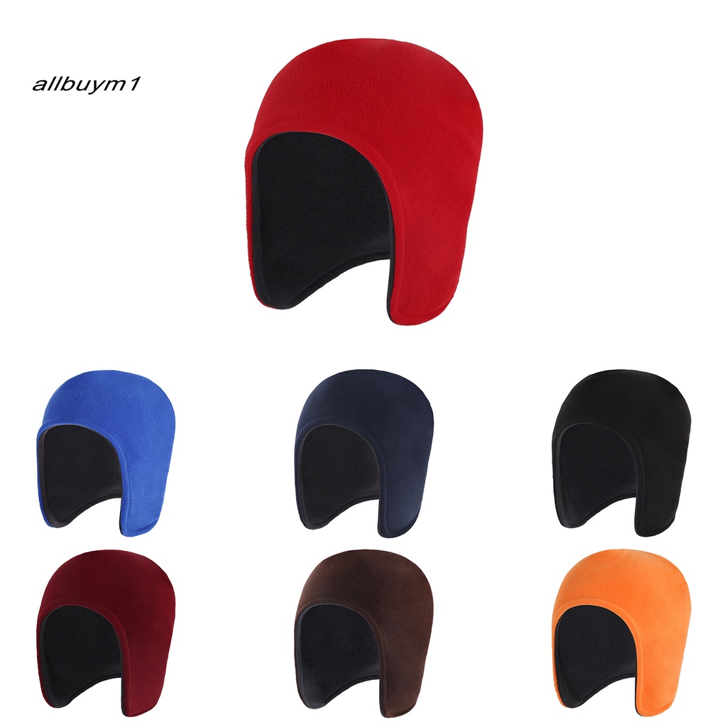 Mũ Lông Cừu Giữ Ấm Màu Trơn Thoải Mái Có Thể Khóa Lại Cho unisex