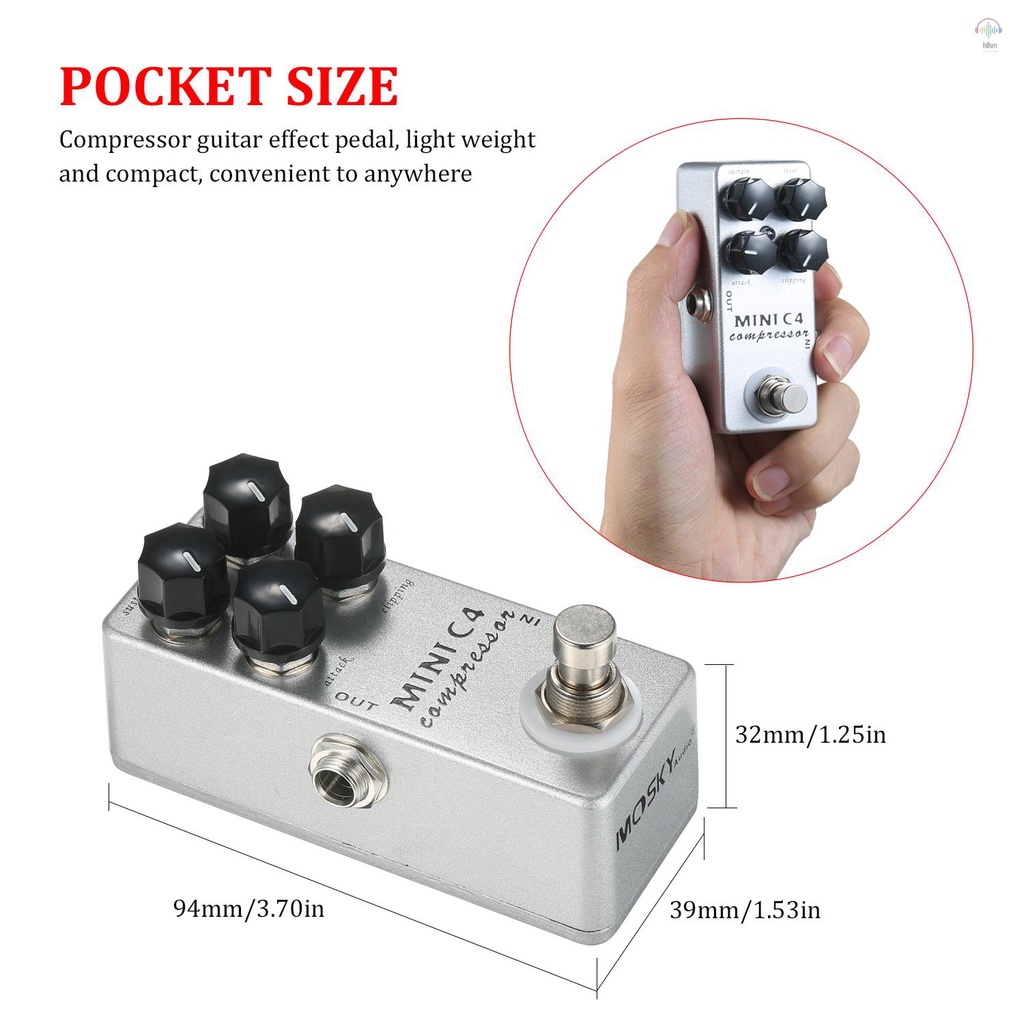 ANENG Lang moskyaudio mini c4 Chuyên Dụng Cho Bàn Đạp Hiệu Ứng Đàn guitar