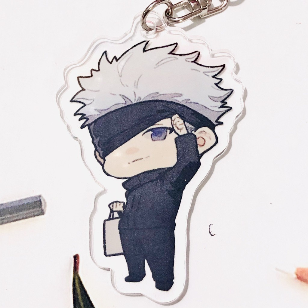 Móc khóa JUJUTSU KAISEN Chú Thuật Hồi Chiến ver ĐỨNG anime chibi xinh xắn