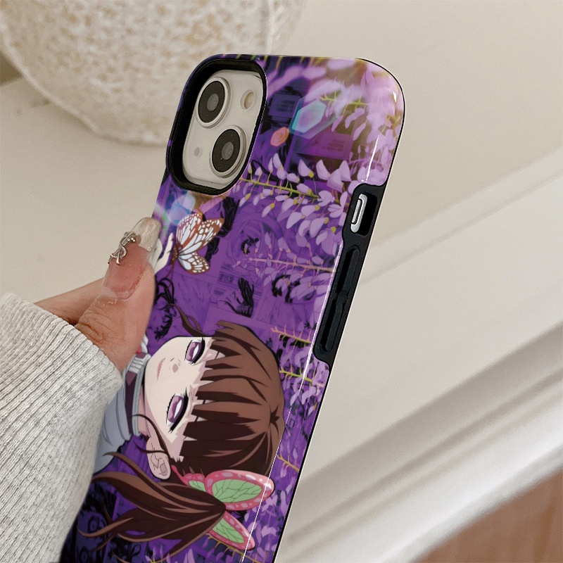 Ôp Điện Thoại Silicon Dẻo Họa Tiết Hoạt Hình demon slayer Cho iphone 15 14 13 12 11 pro max xr x xs 7 8 plus Ốp