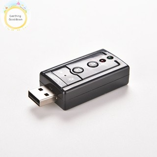 Everthinggooddown mới mini usb 2.0 3d ảo 12mbps bên ngoài thẻ âm thanh 7.1 kênh bộ chuyển đổi thẻ âm thanh vn