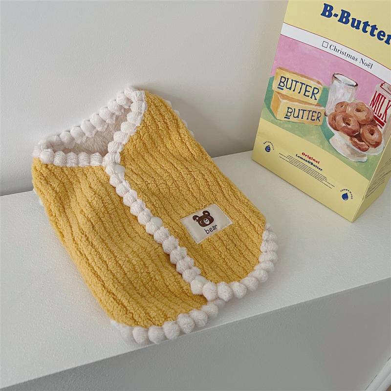 Áo Khoác Vải Nhung Giữ Ấm Mùa Thu Đông Cho Thú Cưng