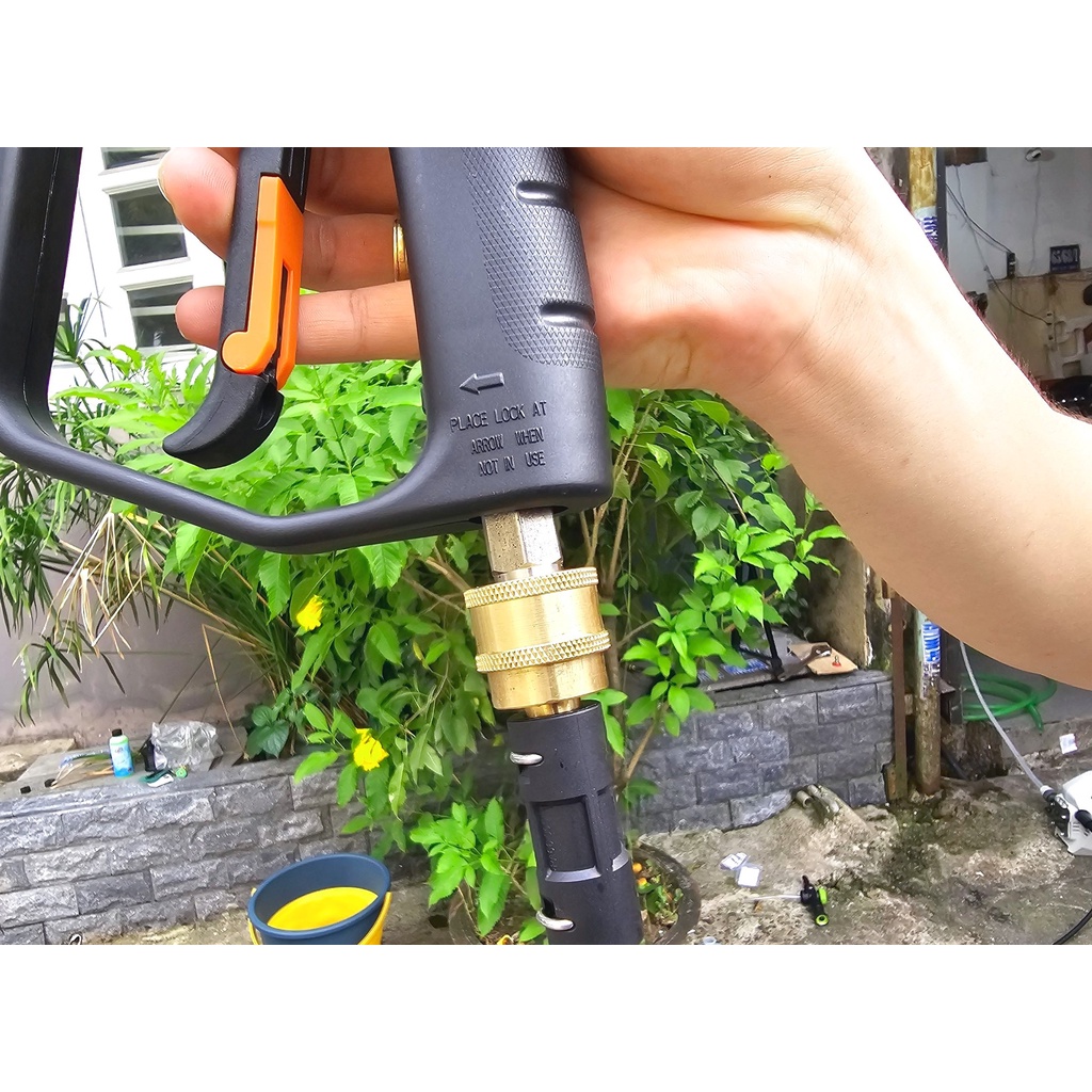 Khớp Nối Nhanh 3/8 Cho Dây Máy Rửa Xe Lutian P4,Yili,ryobi