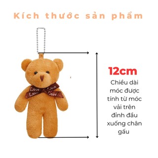 Móc Khóa Gấu Bông teddy Dễ Thương