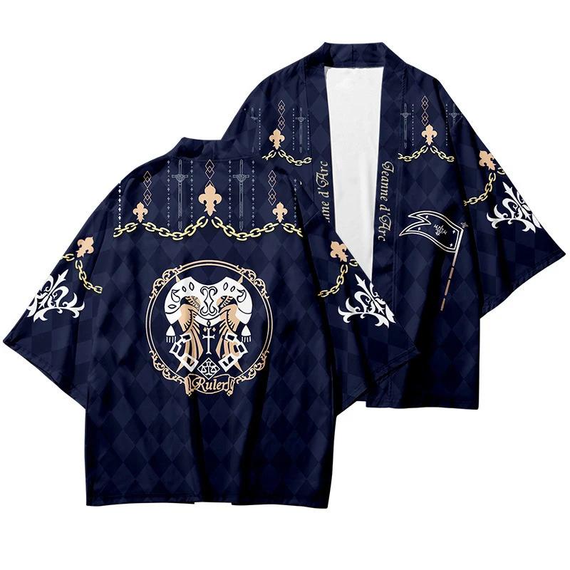 Áo Choàng kimono Vải Voan Hóa Trang Nhân Vật anime Nhật Bản haori grand order okita souji yukata