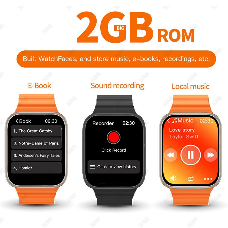 Đồng Hồ Thông Minh microos 10 Active island w69 + ultra 2gb rom series 9 plus nfc 2023