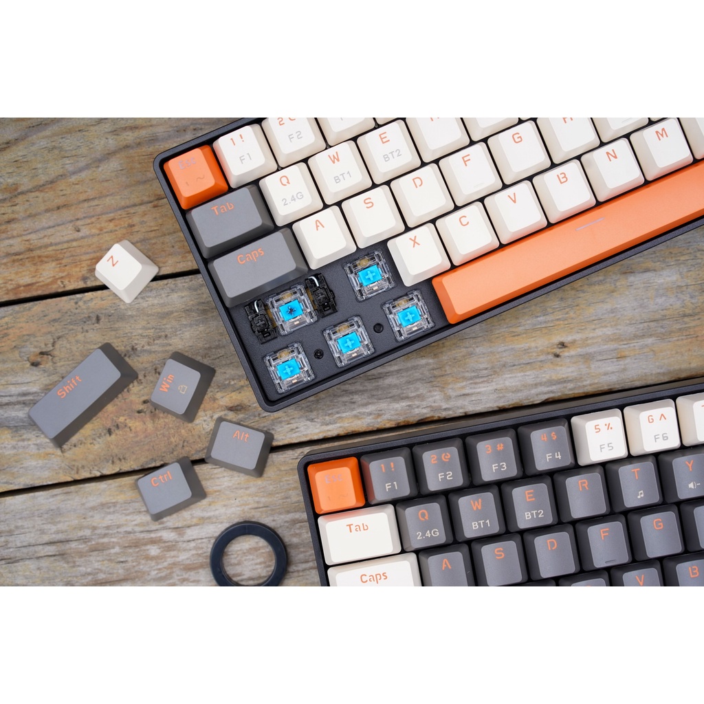 Bàn phím cơ E-DRA EK368L Beta / Alpha - Wireless 2.4G + Bluetooth 5.0