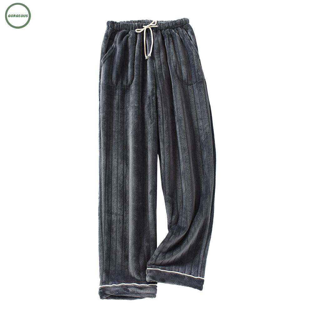 New Coming~Mens Pajama Pants Thick Fleece Lounge Soft Joggers Jogging Bottoms Loungewear#Home Essentialses