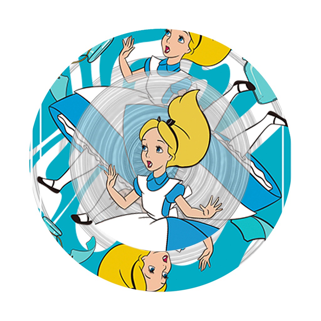 Giá Đỡ Điện Thoại / Máy Tính Bảng Bằng pc Họa Tiết Công Chúa alice in wonderland Hít Nam Châm Chống Rơi
