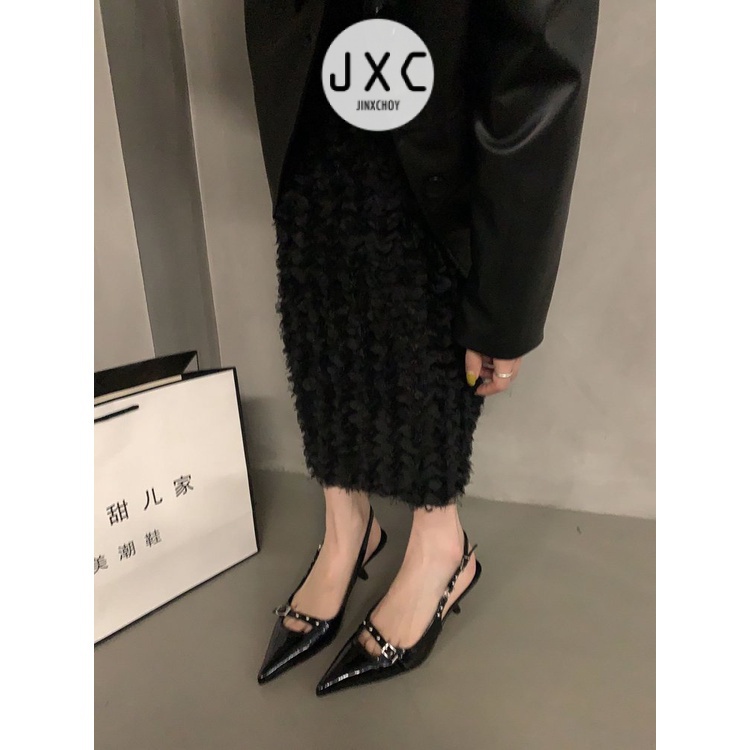 Giày Sandal Cao Gót Mũi Nhọn Thời Trang Dành Cho Nữ