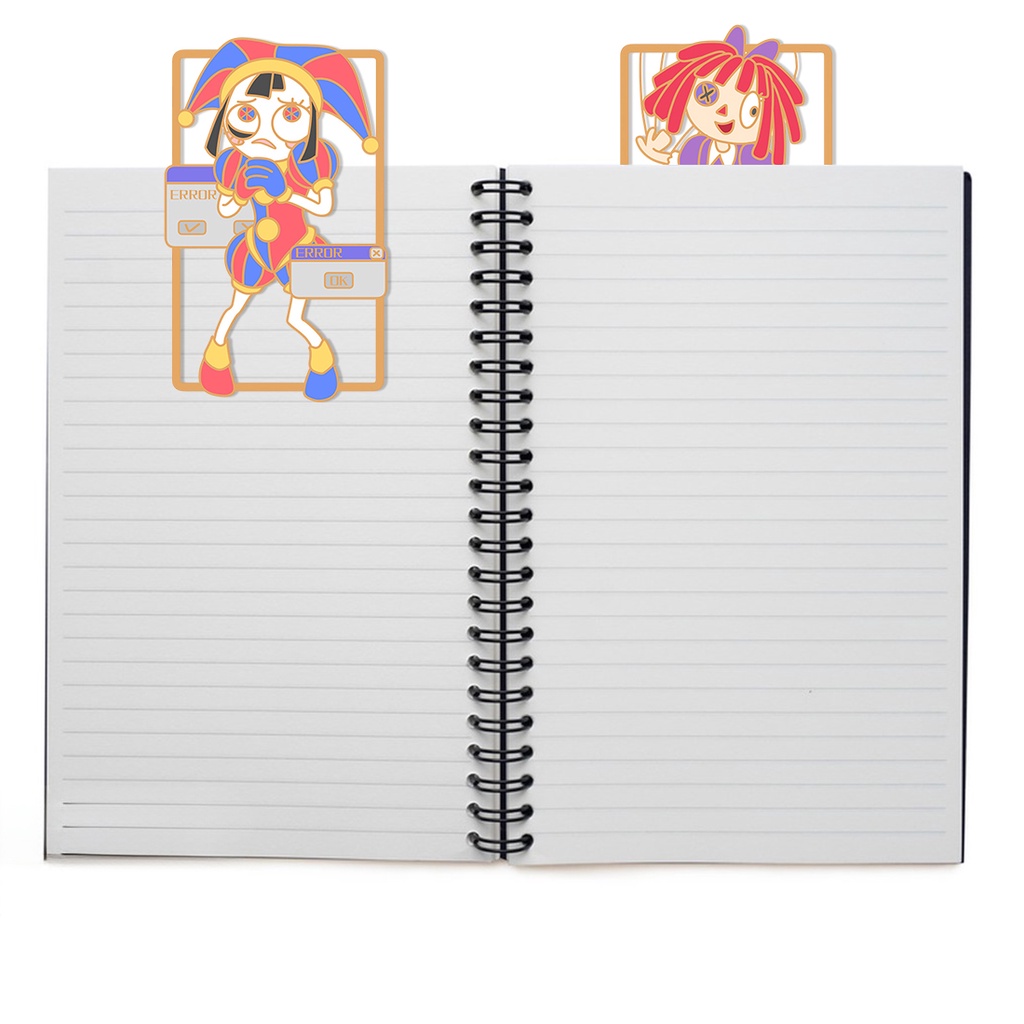 The amazing Thẻ Đánh Dấu Sách Kỹ Thuật Số Hình Thỏ Rạp Xiếc Kim Loại Thần Kỳ Làm Quà Tặng Giáng Sinh Cho