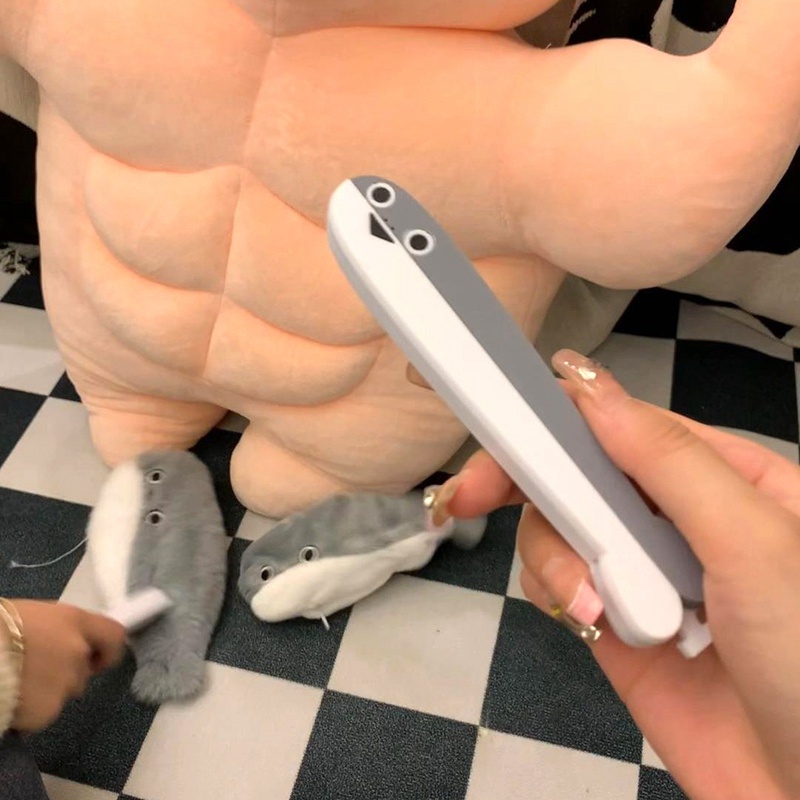 Nâng Cấp Đồ Chơi Lược Nhiều Màu Sắc Hình Cá Mập 3d Sáng Tạo Quà Tặng Sinh Nhật