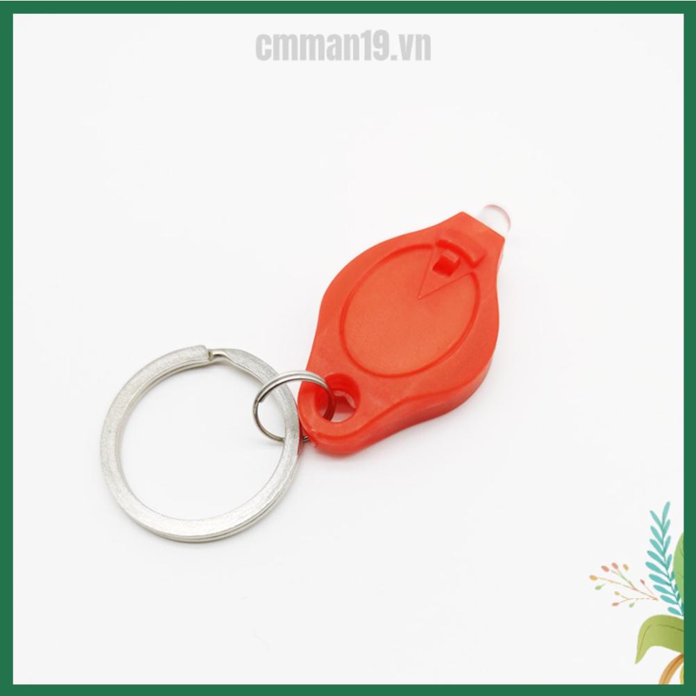 GoWildCamping Móc khóa Đèn pin siêu mini Vòng chìa Ánh sáng hình thoi để chữa tia cực tím cmman