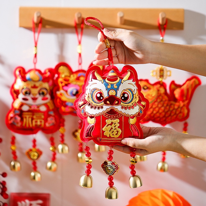 Chuông Gió Hình Sư Tử Năm Mới 2024 Trang Trí Phòng Khách