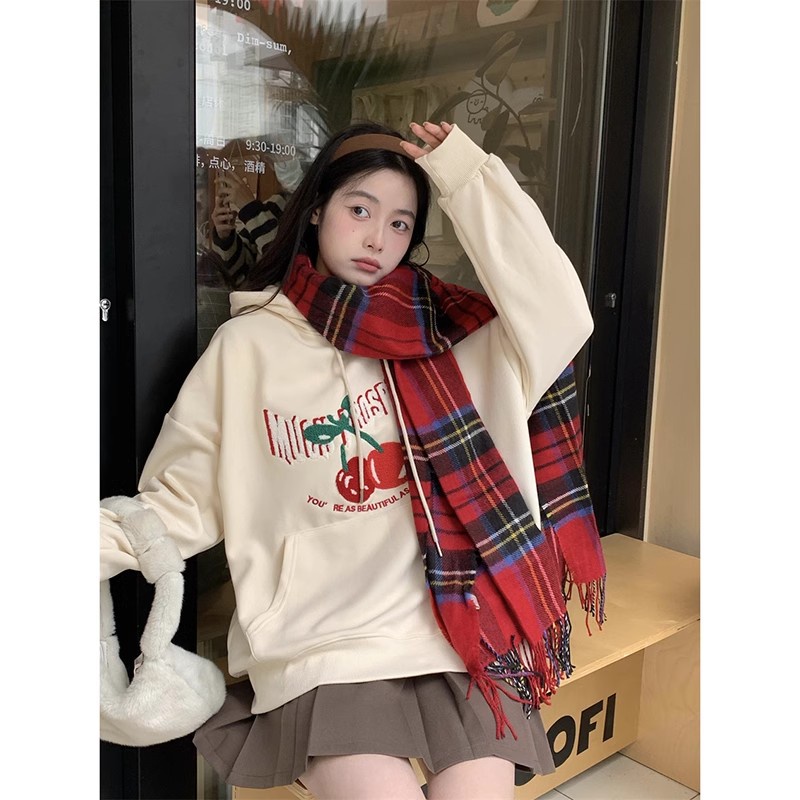 Áo hoodie Tay Dài Dáng Rộng Màu Đen / Mơ Mộng m-3xl In Chữ Nhỏ Nhắn Thời Trang Cho Cặp Đôi 2023