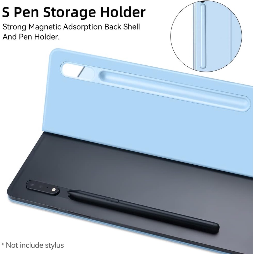 Đứng Bao Da Máy Tính Bảng Có Ngăn Đựng Bút Cho samsung galaxy tab s9 ultra 14.6 2023 tab s8 ultra 2022 tab s9 11 inch 2023 tab s9 plus 2023