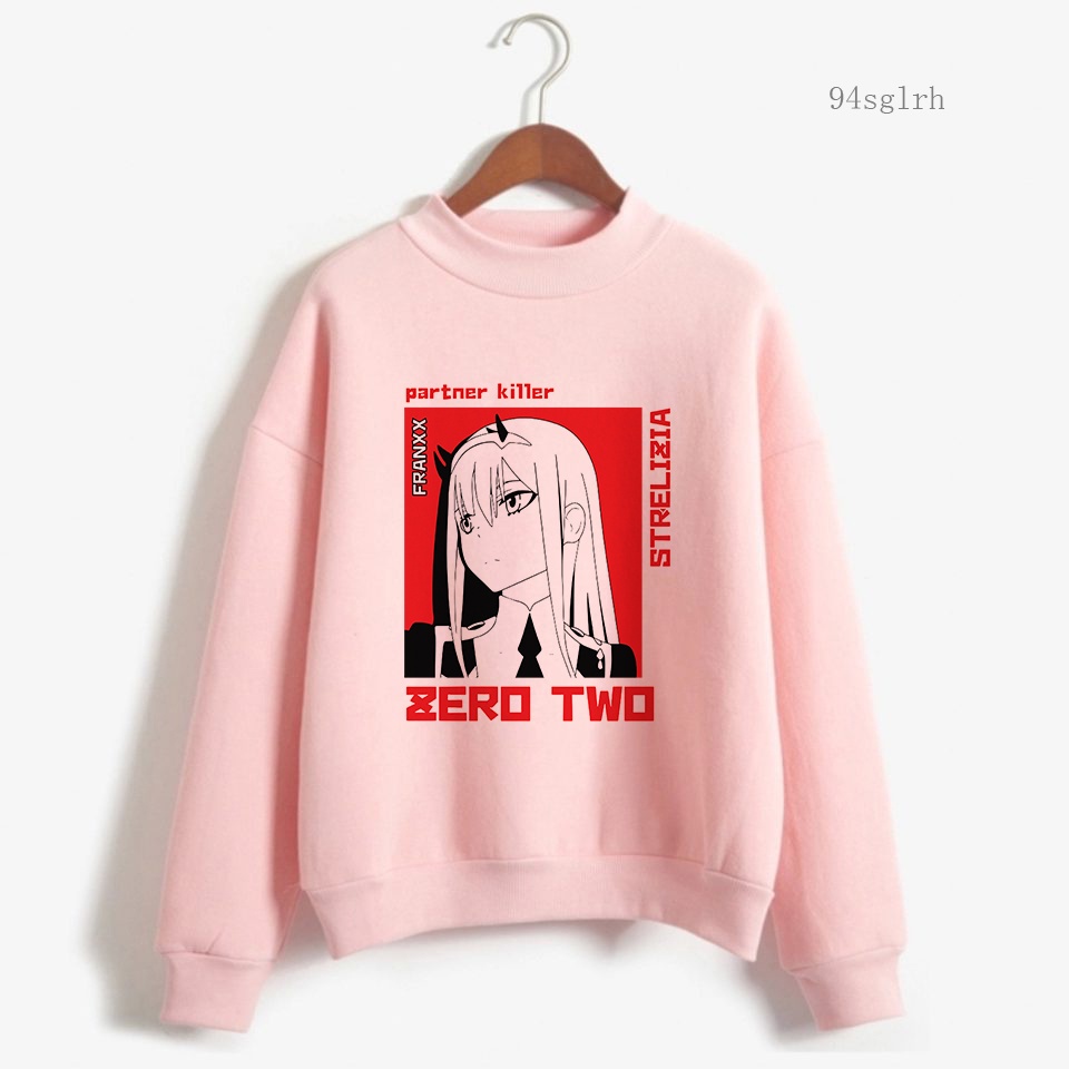 Áo hoodie in Hình anime darling in the franxx zero two kawaii Mango Phong Cách harajuku Đường Phố Giản Dị Dành Cho Bạn Nữ