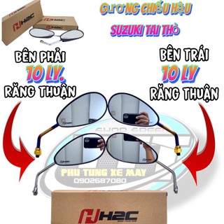 Cặp kính tai thỏ H2C Su cốt xi / Titan (kiếng chiếu hậu)_Dochoixemaynhapkhau