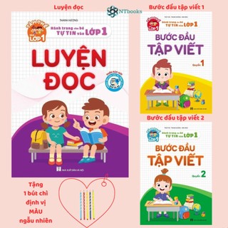 Sách - combo luyện đọc + bước đầu tập viết quyển 1,2 -