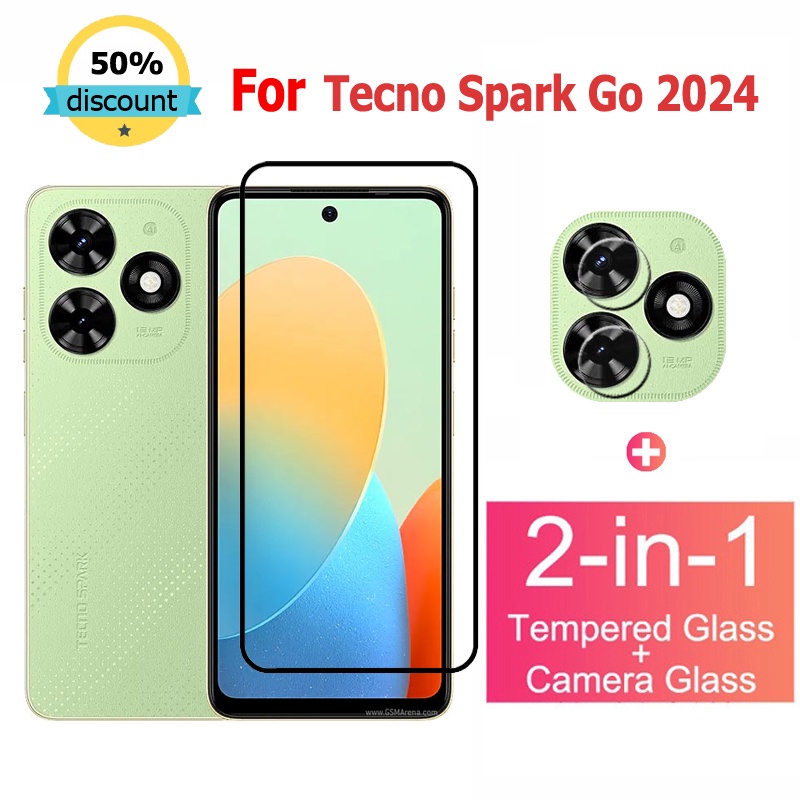 cường lực Tecno Spark Go 2024 Kính Cường Lực Bảo Vệ Màn Hình Cho Tecno Pova Neo 3 2 4 5 Pro Camon 20 Pop 8 5G Glass Film Camera Protector