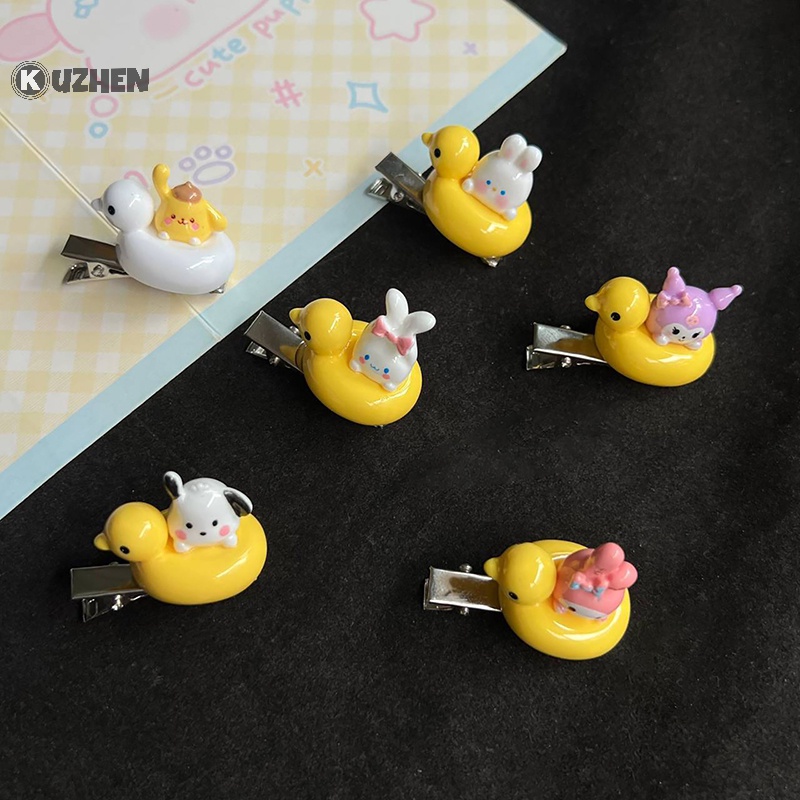 Kuzhen Kẹp Tóc Hình Vịt 3d Hoạt Hình Dễ Thương Dành Cho Nữ