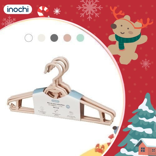 Móc áo xoay vuông Inochi - Hara 175( Set 5 móc) nhiều màu