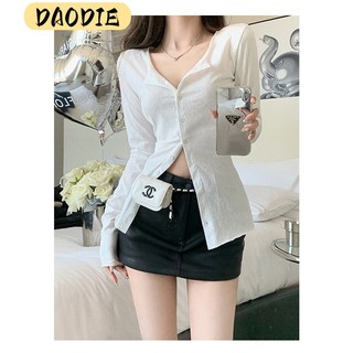 DAODIE áo phông áo thun nữ croptop baby tee Dễ thương Cute Cổ điển phổ biến WTX23C005D 48Z231201