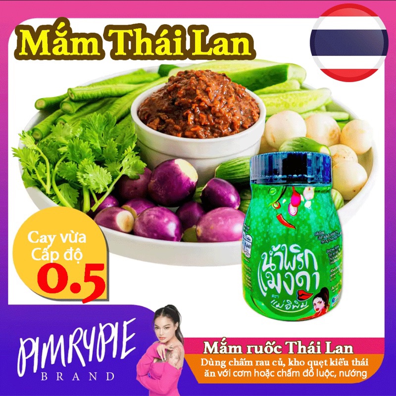-𝐌𝐨𝐨𝐌𝐨𝐨- Mắm Thái Lan. Mắm ruốc Thái Lan, chấm kho quẹt, rau củ luộc, Hải sản nướng và luộc hoặc ăn với cơm