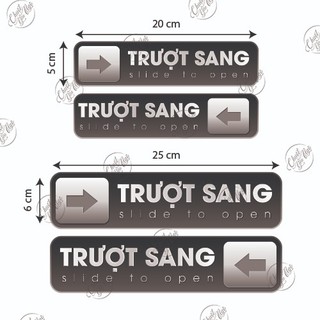Bộ 2 miếng dán trượt sang dán cửa kính cửa lùa