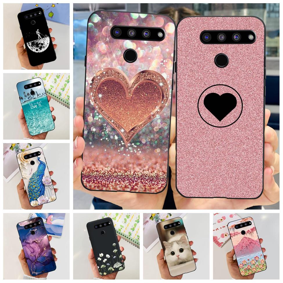 Ốp Điện Thoại Chống Sốc Họa Tiết Hoa Và Mèo Cho lg v50 thinq 5g v500n lg v50 thinq