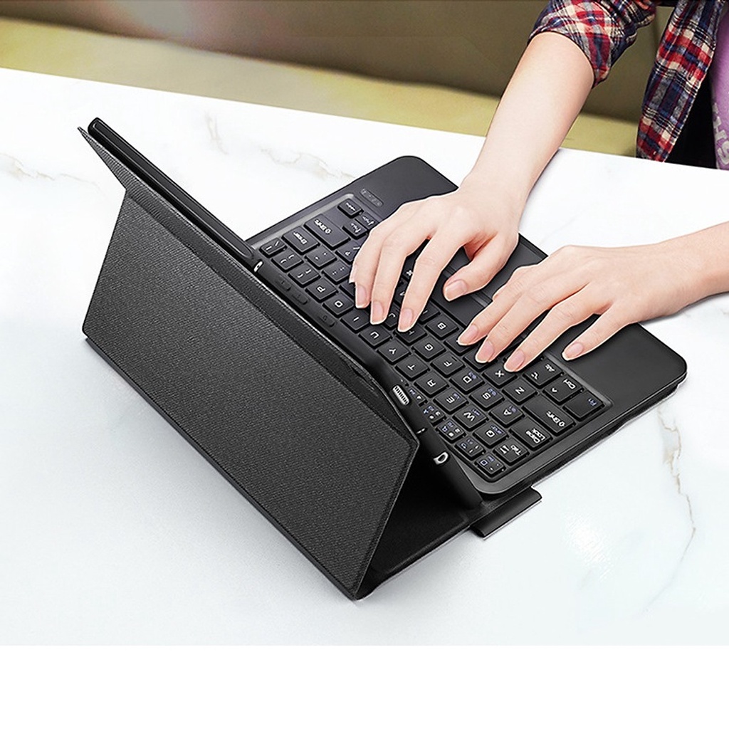 Bao da kèm bàn phím cho SamSung Galaxy Tab S6 Lite chính hãng Dux Ducis có bàn di chuột TrackPad - Hàng chính hãng