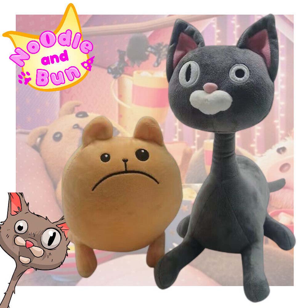 Noodle and Bun Plush Dolls Noodle Cat Bun Dog Stuffed Toys For Kids Home Decor Baby Educational Toys Gifts
