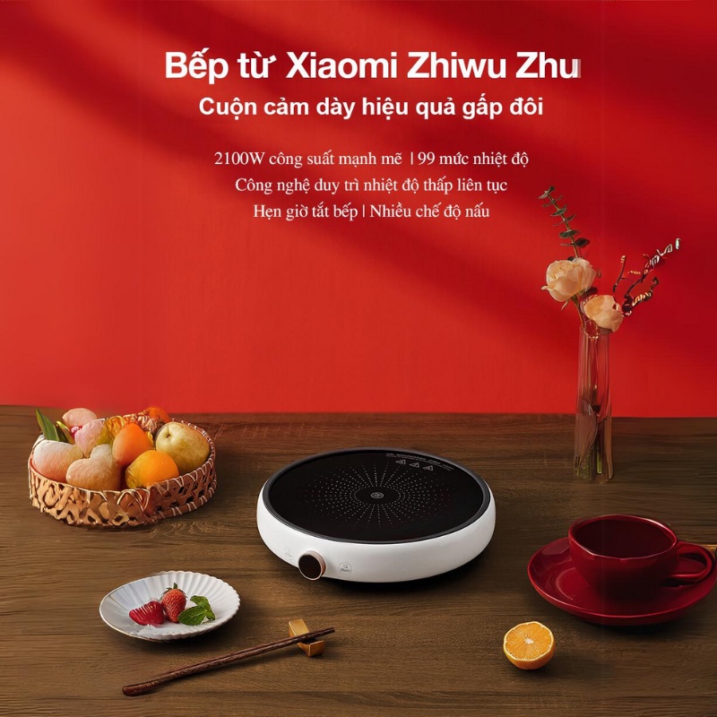 [Bản quốc tế] Bếp điện từ Xiaomi ZhiwuZhu ZCL01M 99 mức nhiệt - Bảo hành 6 tháng - Shop MI Ecosystem Authorized