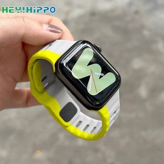 Dây Đeo Silicon Màu Dạ Quang Cho Đồng Hồ Thông Minh iwatch 9 / 8 / 7 / 6 / se / 5 / 4 / 3 49 / 45 / 44 / 42 / 41 / 40 / 38mm