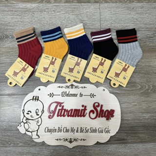 Set 5 đôi tất len trơn cho bé 11-24 tháng tuổi