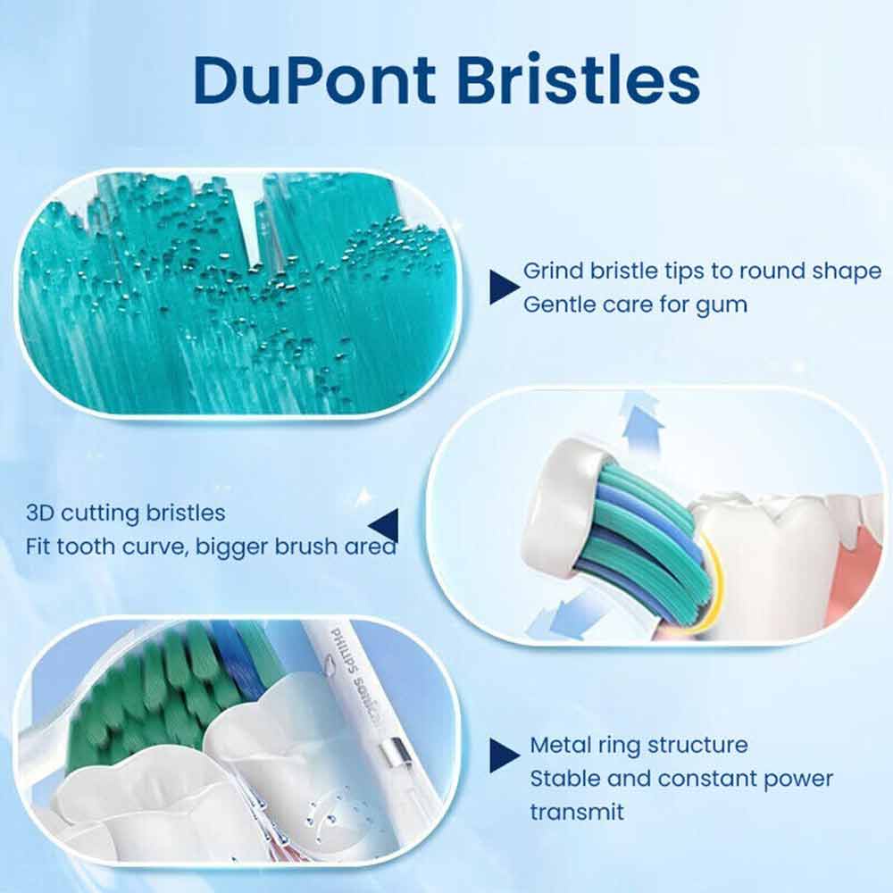 Philips Sonicare Proresults C1 HX6013/43  /S hx6054/C3 hx9044 17/33Replacement Toothbrush Heads 3/4 Pieces