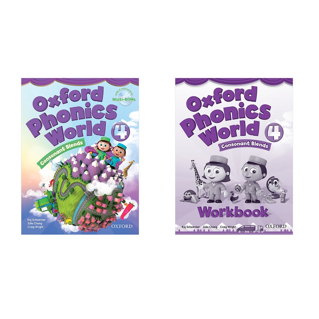 Sách - (Trọn Bộ 2 cuốn) Tiếng Anh- Oxford Phonics World 4 (Workbook - Student’s Book)