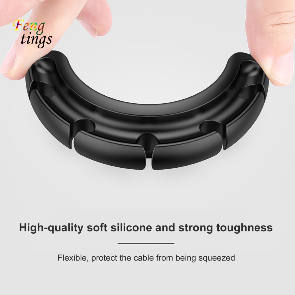 Kẹp Giữ Dây Cáp Bằng silicone Tự Dính Đa Năng Thông Dụng Cho Văn Phòng