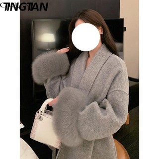 TINGTIAN áo khoác dù áo khoác bomber Sôi động chic Độc đáo trendy WJK23C0O9S 52Z231228