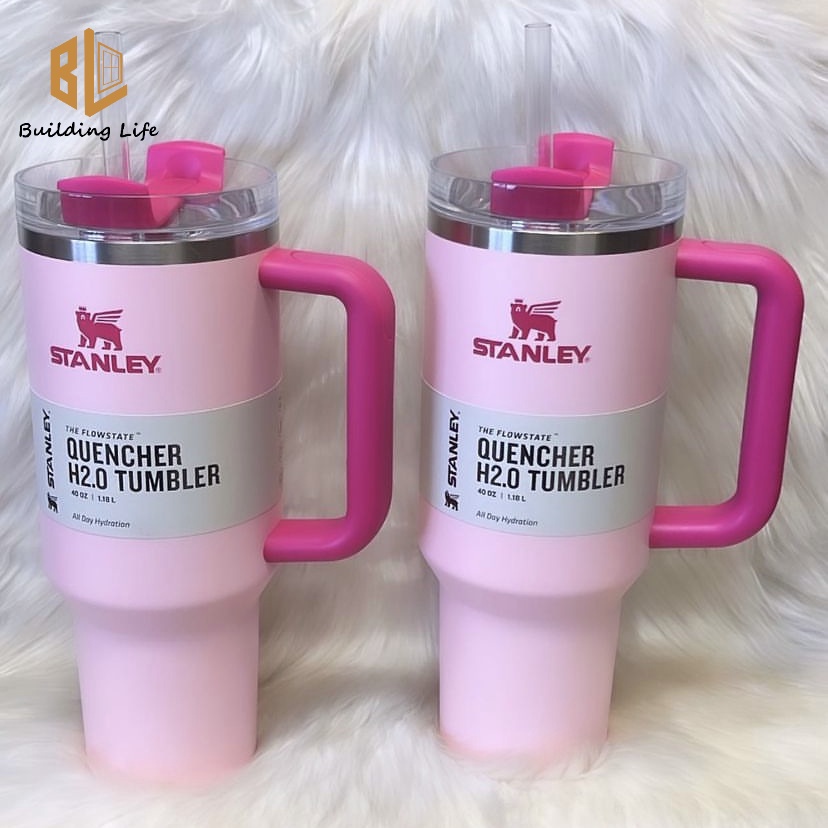 Tumbler 40oz Flamingo Hồng Cup Tumbler Cốc cách nhiệt Cốc đá