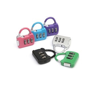 3 Digit Durable Code Combination Password Lock Mini Luggage Case Lock Backpack Padlock -Ipermercato